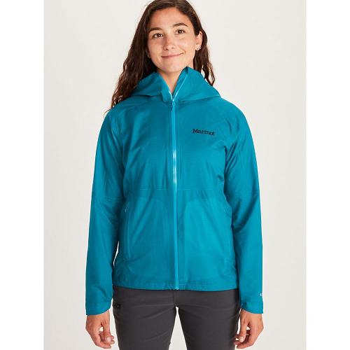 Marmot Rain Jacket Blue NZ - Bantamweight Jackets Womens NZ9680425